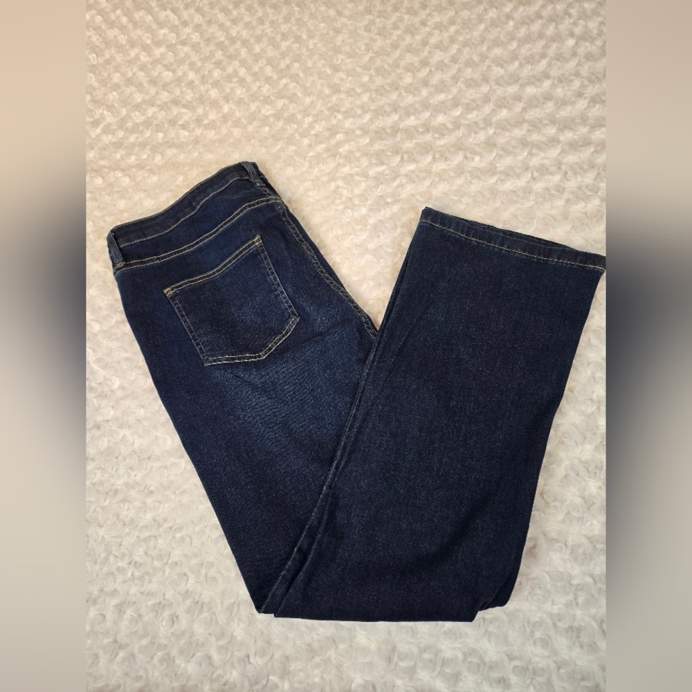 Calvin Klein Denim Straight-Leg Plain Pocket Jeans 18W (8109)